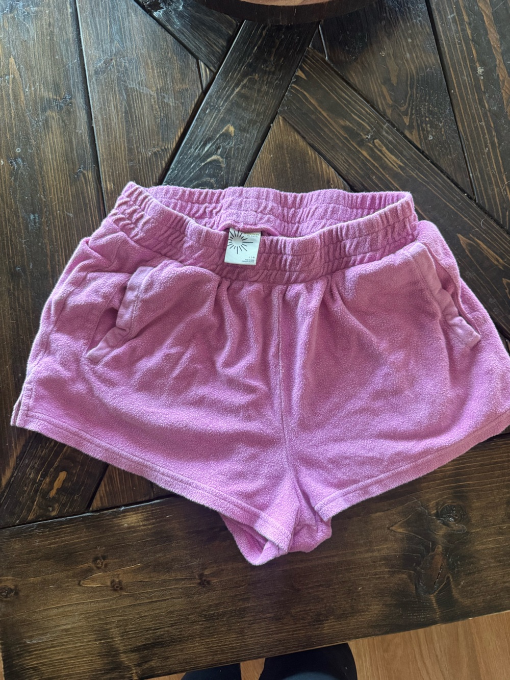 Aerie Pink Terry Shorts